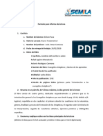 Formato para Informe de Lectura