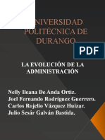 La Evolución de La Administración