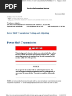 Power Shift Transmission Testing and Adjusting.