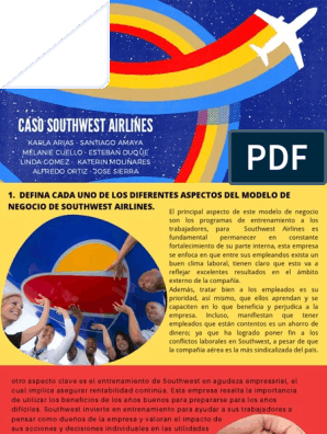 Caso Southwest Airlines | PDF | Aerolíneas suroeste | Calidad (comercial)