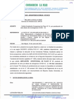 Solicitud Ampliacion Excepcional de Plazo N°01, Por Paralizacion de Obra Efecto de La Emergencia Covid-19