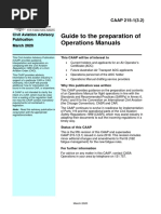 Guide Preparation Operations Manuals