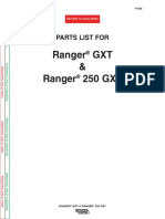 Ranger GXT & Ranger 250 GXT: Parts List For