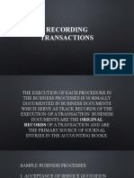 Module 8 Recording Transactions