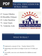 Ekal Vidyala - Case Study