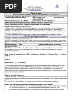 8ºB -  ATIVIDADE DE ARTE  - 22 A 26 DE JUNHO -ER