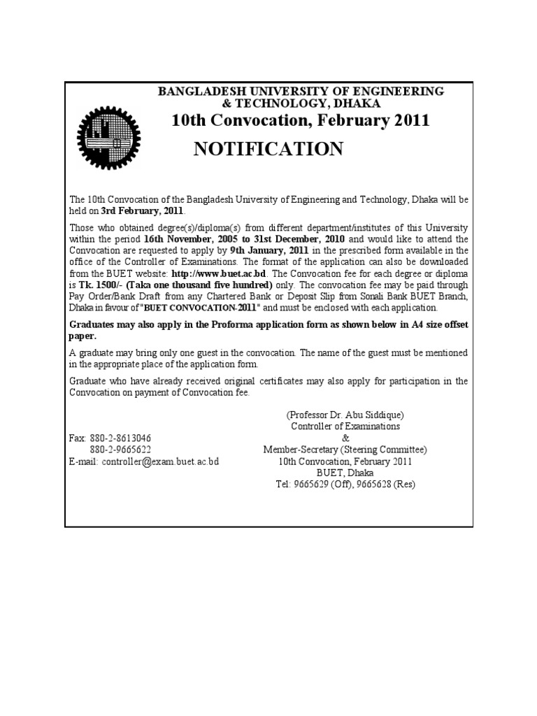 Convocation Notice | PDF | Business | Art