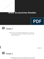 Tarea 5 - Ecuaciones Lineales