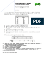 Relaciones Entre Magnitudes Taller