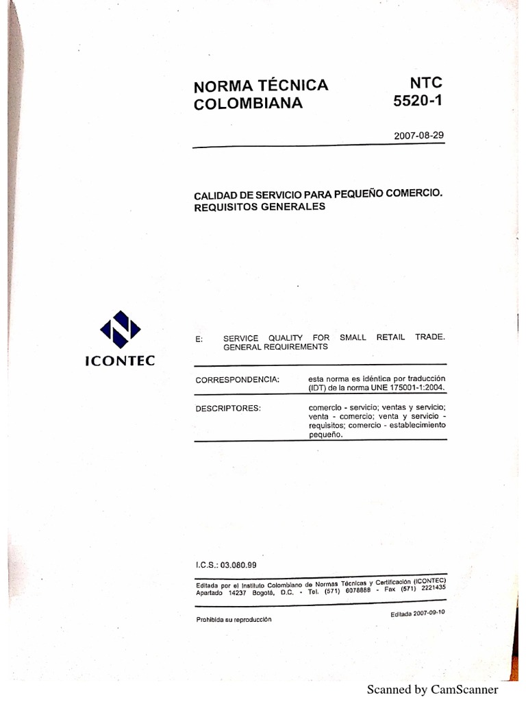 NTC 5520-1 | PDF