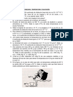 PROBLEMAS  TEMPERATURA Y DILATACIÓN