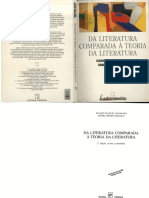 Da Literatura Comparada a Teroria Da Literatura