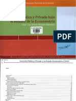 Inversión Pública y Privada y Su Estudio Econométrico PDF