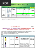 Vape Juice Flavor List and Guide | PDF | Flavor | Fruit Preserves
