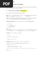 Part I. The Real Numbers: Well-Ordered. Thus, The Axiom Tells Us That The Natural Numbers Are Well-Ordered