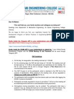 Dear Sir/Madam,: "This Mail Finds You, Your Family Members and Colleagues Are Doing Well"