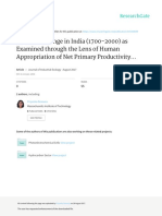 Land Use Change in India (1700-2000) As Examined Through The Lens of Human Appropriation of Net Primary Productivity PDF