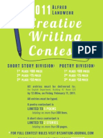 21st annual Al Landwehr Creative Writing Contest