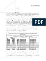 Propuesta Ruta de Accion para El Inicio Del Semestre 2020-1