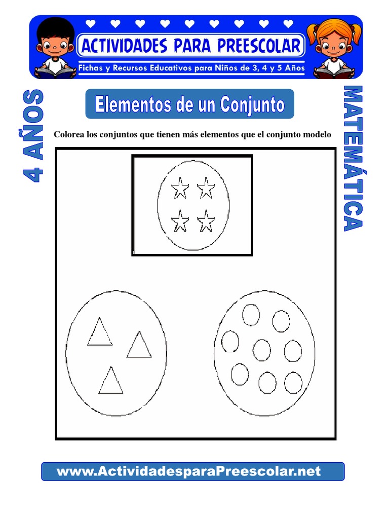 Elementos de Un Conjunto para Ninos de 4 Anos PDF