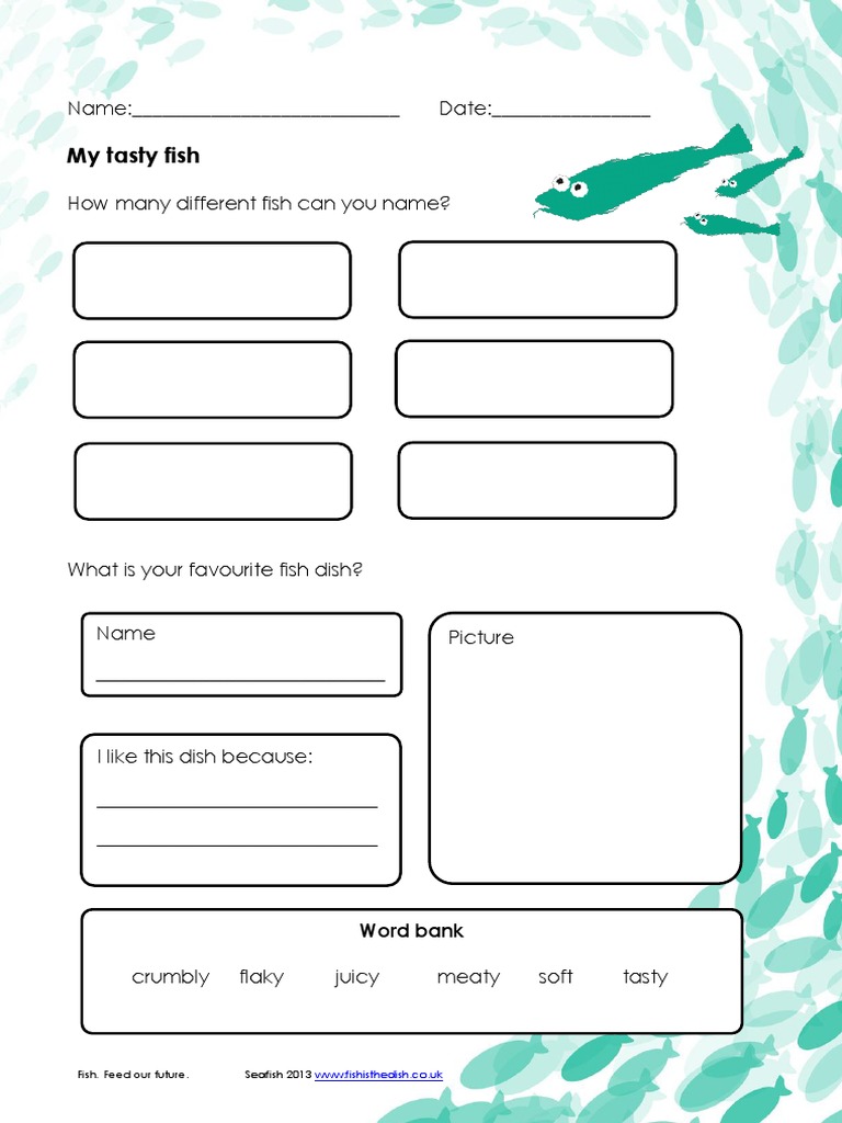 Fun Fish Activities for Kids | PDF | Fish And Humans | Western Cuisine