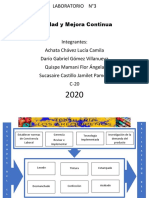 Calidad y Mejora Continua en Laboratorio N°3