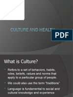 Culture, Behavioir and Health Session 8 and 9 Part 1