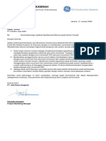 Surat Keterangan - Aplikasi Weatherseal SIlicone Pada Sistem Facade PDF