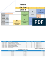 Horario 4to Ciclo 2019 LL