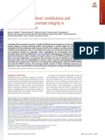 Transparency in Authors ' Contributions and Responsibilities To Promote Integrity in Scientific Publication