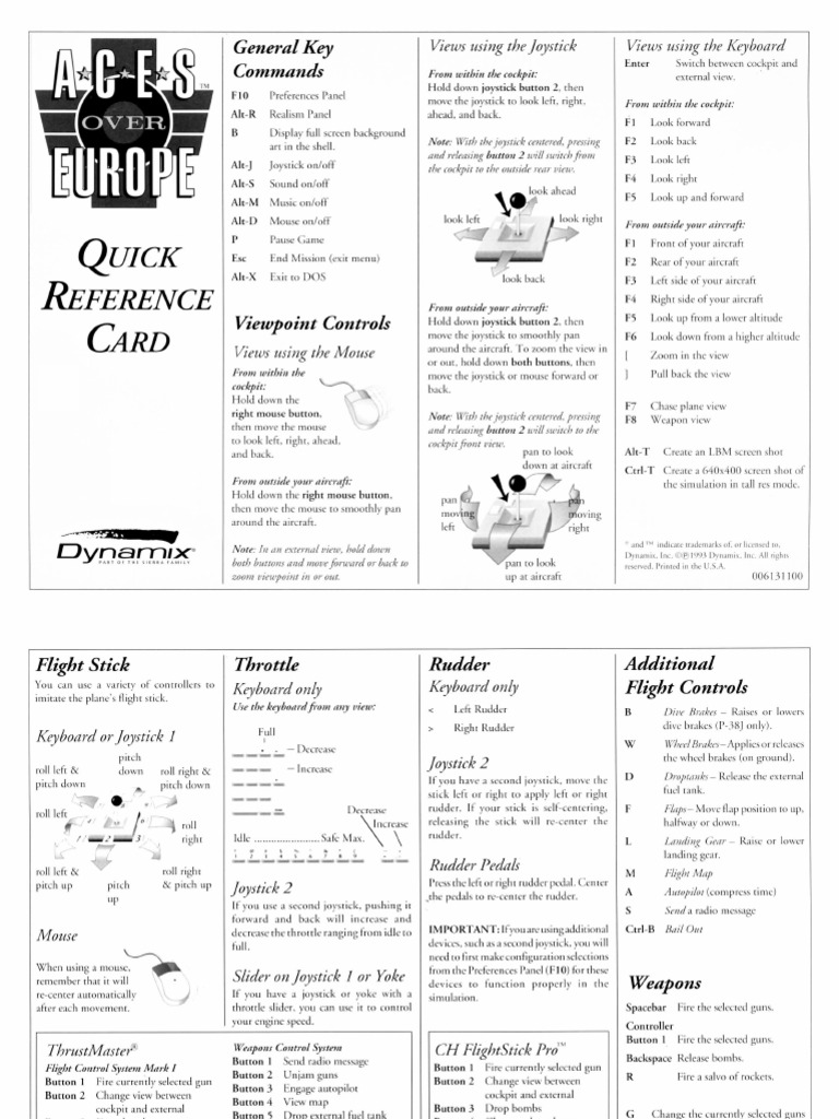 Quick Reference Card PDF | PDF