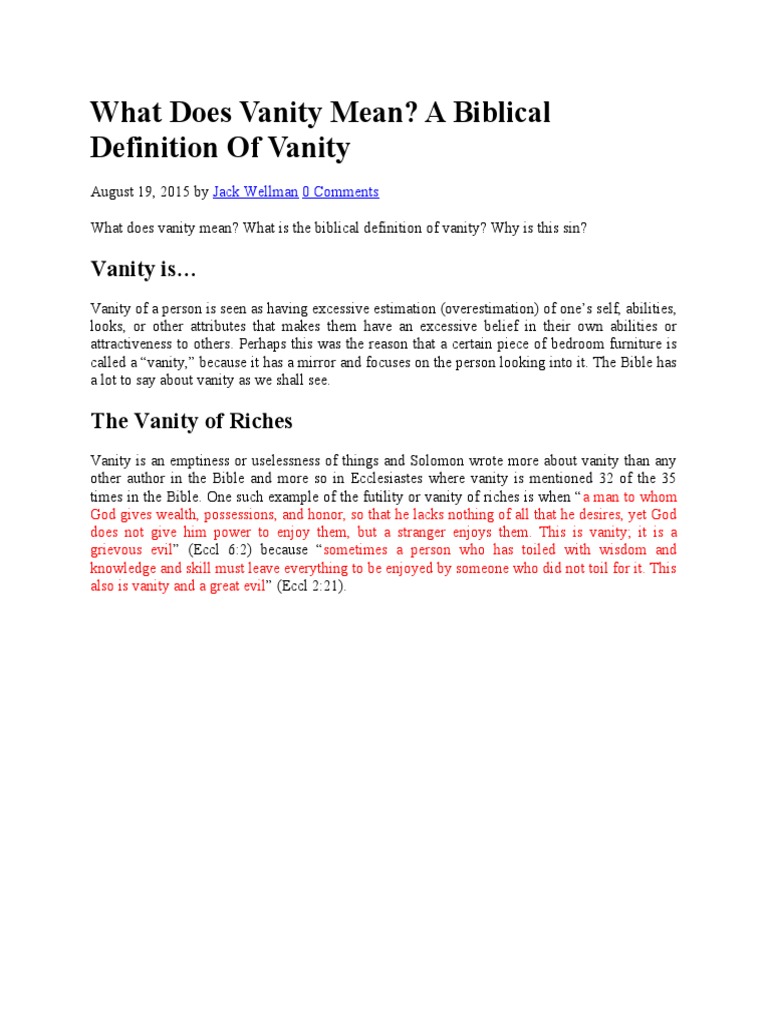 what-does-vanity-mean-pdf