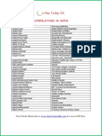Superlatives in India: Visit Study Materials at For More PDF Files