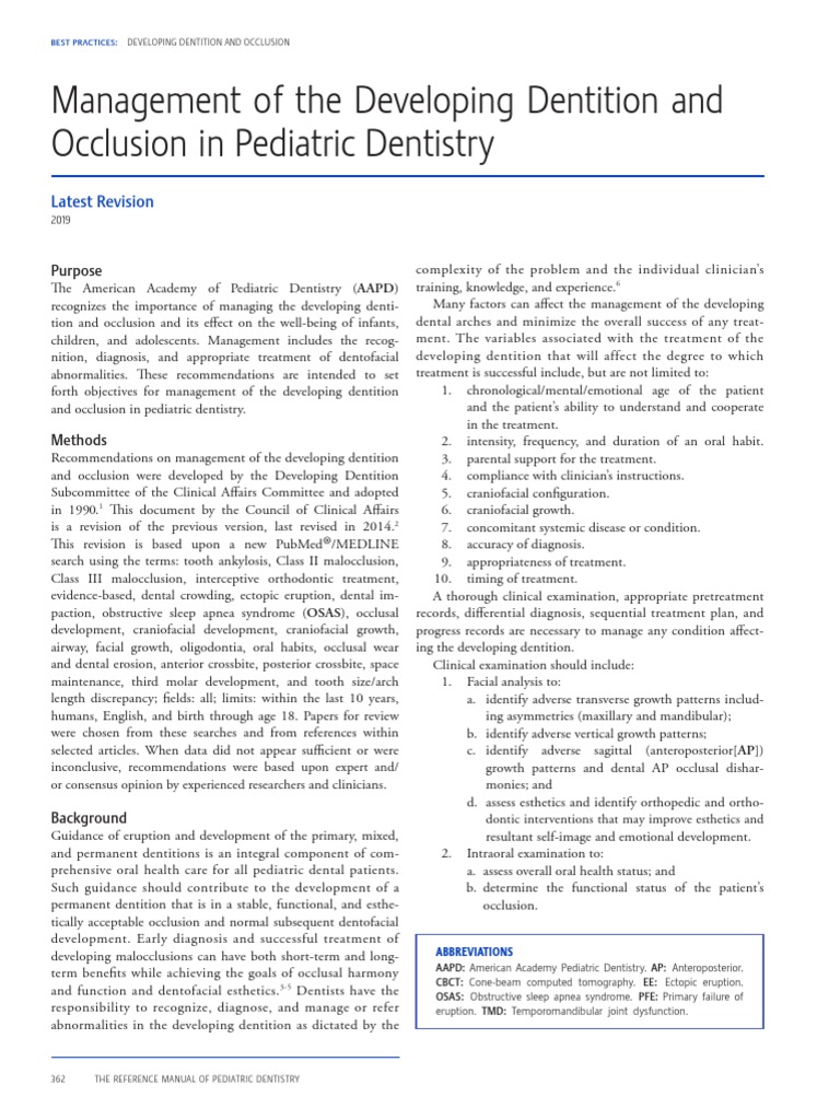 BP - DevelopDentition Aapd | PDF | Human Tooth | Orthodontics