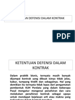 Pasal Definisi Dalam Kontrak