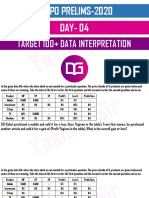 Sbi Po Prelims-2020 DAY-04: Target 100+ Data Interpretation