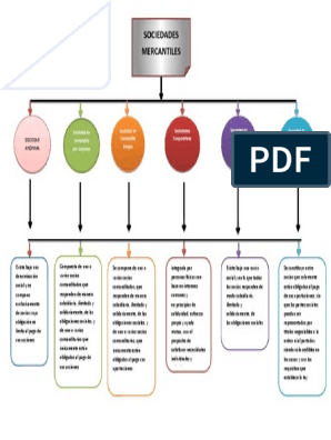 Mapa Conceptual de Sociedades Mercantiles | PDF | Sociedad | Política