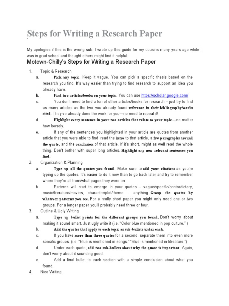 Research Paper Writing Guide | PDF | Wetland | Essays