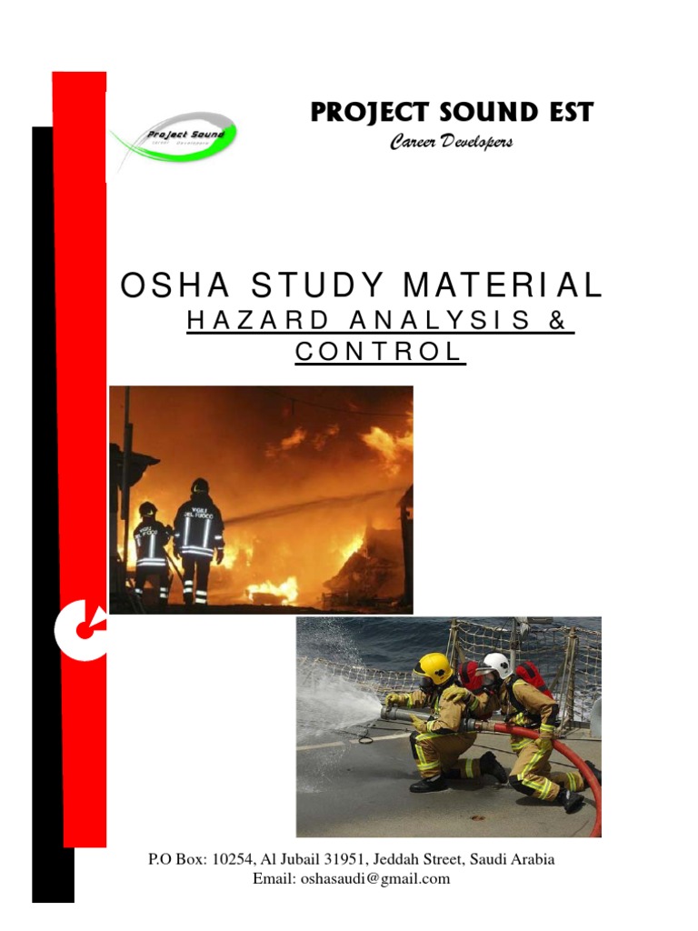 Osha Study Material: Project Sound Est | PDF | Occupational Safety And ...