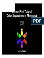 Screen Print Tutorial Color Separations in Photoshop: Andy Rader