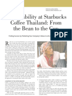 Sustainability at Starbucks Coffee Thailand