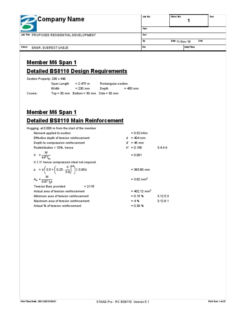 BM 06 Detail Design | PDF | Beam (Structure) | Mechanical Engineering