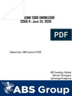 Issue 11 Quiz-Asme Code Knowledge