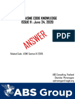 Issue 11 Quiz-Asme Code Knowledge-Answer