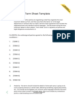 Term Sheet Template - Pandadoc