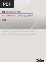 TOG Etki Araştırması 2010: Sivil Katılımın Sosyal Ve Bireysel Gelişime Etkisi