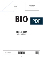 Biologija: Ispitna Knjižica 2