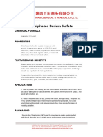Precipitated Barium Sulfate Specifications
