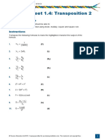 Activity Sheet 1.4: Transposition 2: Aims and Objectives