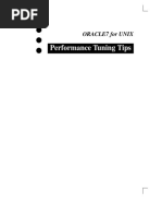 ORACLE For UNIX - Performance Tuning Tips